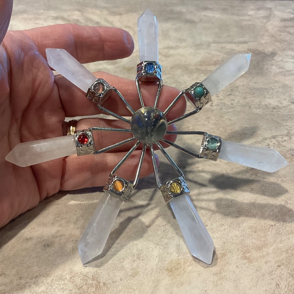 7-Chakra Crystal Energy Generator quartz Vintage - Picture 2 of 6